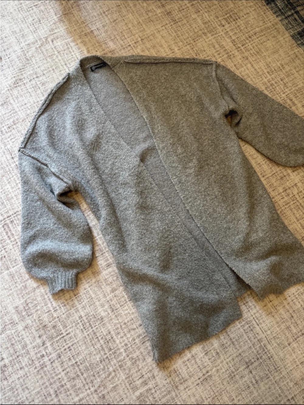 Cozy Grey open front Cardigan